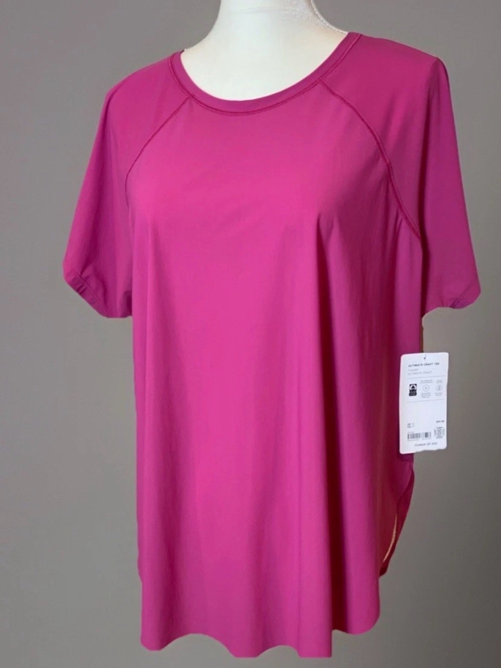 NWT Athleta Ultimate Craft Tee. 1X. Pink